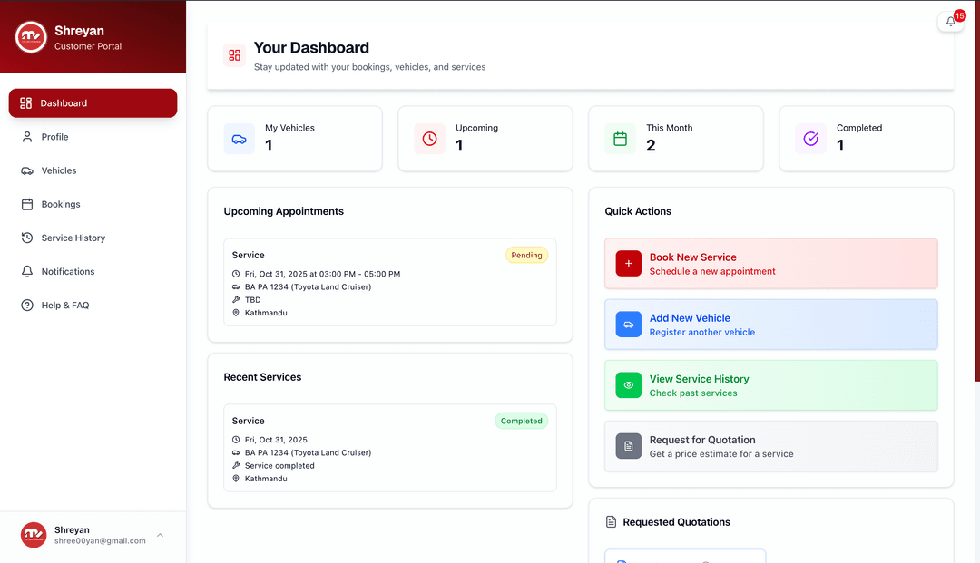 Professional Car Service Team